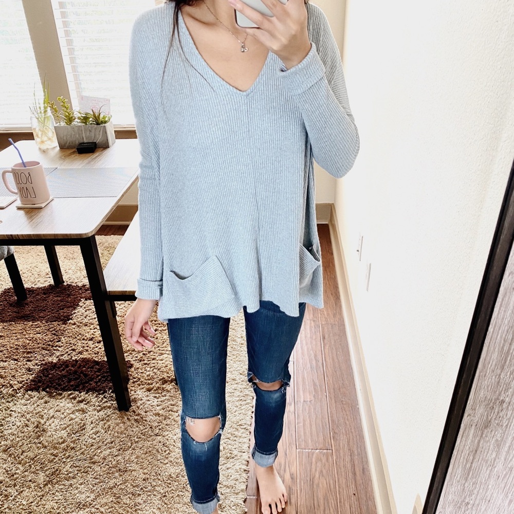 BDG Baby Blue Long Sleeve Sweater